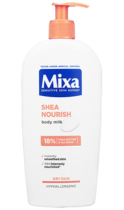 Mixa Shea Nourish testápoló tej nagyon száraz bőrre