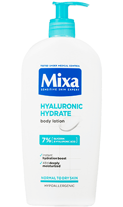 Mixa Hyaluronic Hydrate intenzíven hidratáló testápoló normál és száraz bőrre