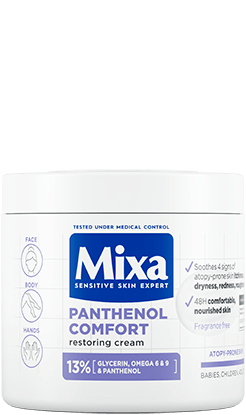 Mixa Panthenol Comfort helyreállító testápoló az atópiára hajlamos bőrre is