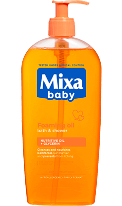 Mixa Baby habzó olaj fürdetéshez és zuhanyzáshoz babáknak